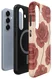 AVY Samsung Galaxy S24 Hoesje MagSafe Back Cover Botanique Roses afbeelding 15