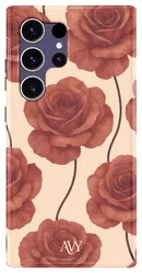 AVY Samsung Galaxy S24 Ultra Hoesje MagSafe Back Cover Botanique Roses afbeelding