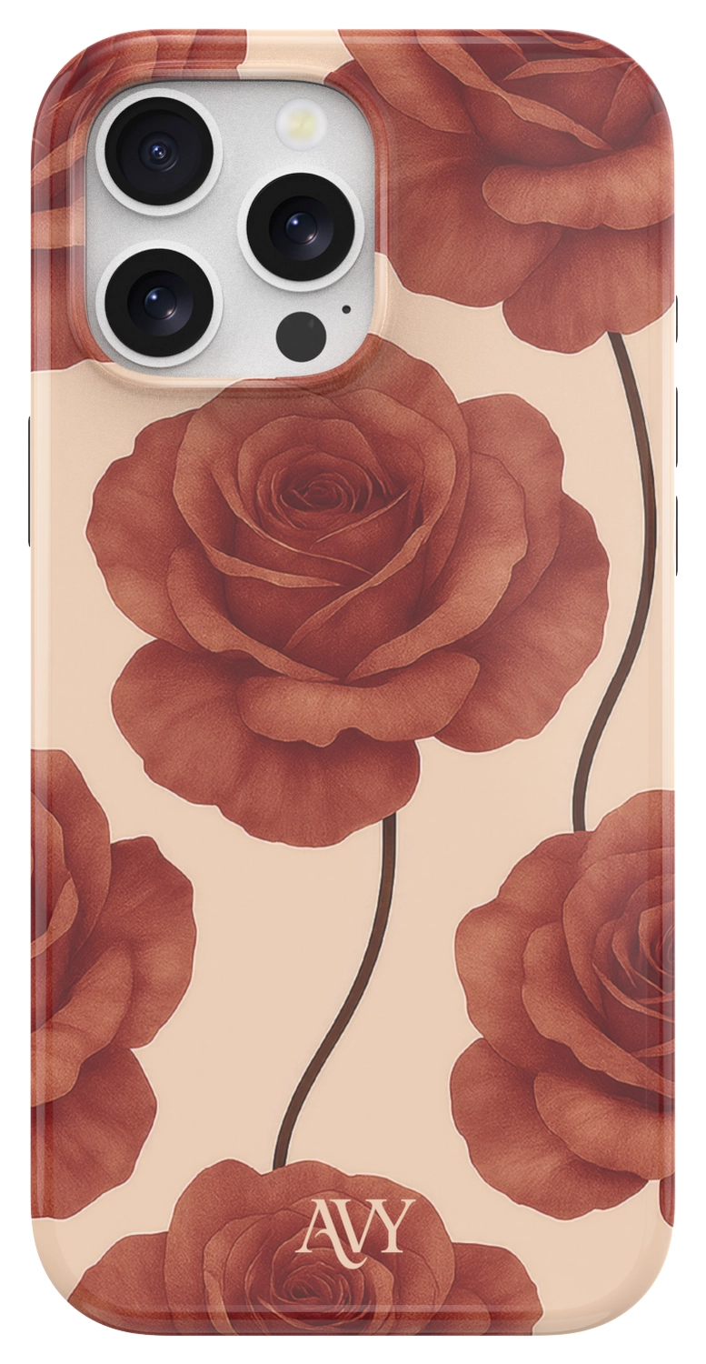 AVY Apple iPhone 15 Pro Max Hoesje MagSafe Back Cover Botanique Roses afbeelding 1
