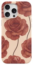 AVY Apple iPhone 15 Pro Max Hoesje MagSafe Back Cover Botanique Roses afbeelding