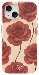 AVY Apple iPhone 14 / 13 Hoesje MagSafe Back Cover Botanique Roses afbeelding