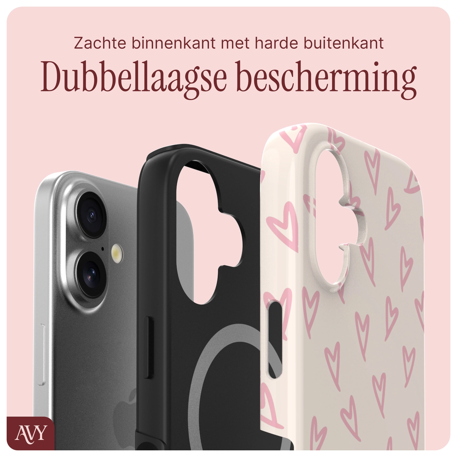 AVY Apple iPhone 17 Hoesje MagSafe Back Cover Cupid Blush afbeelding 7