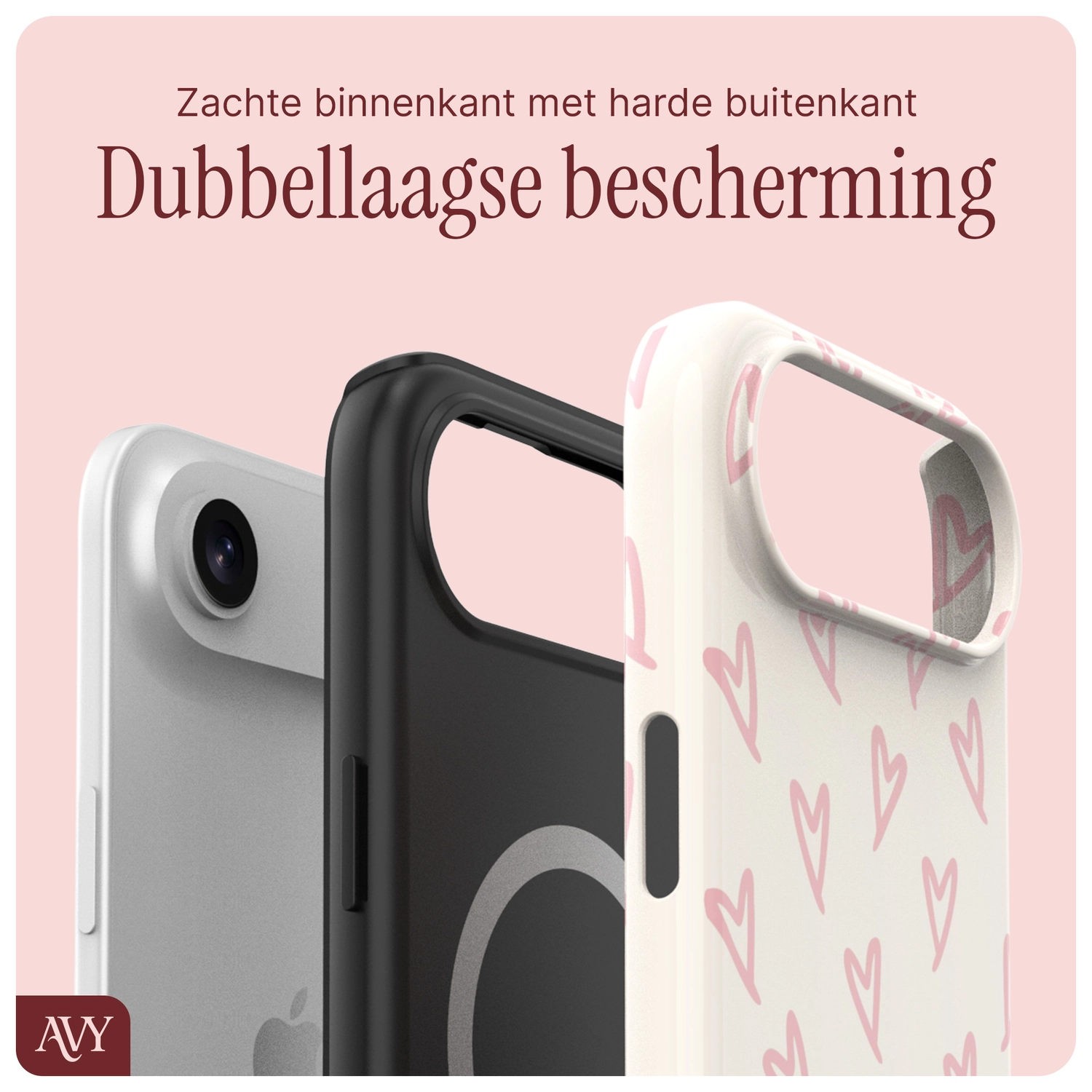 AVY Apple iPhone Air Hoesje MagSafe Back Cover Cupid Blush afbeelding 6
