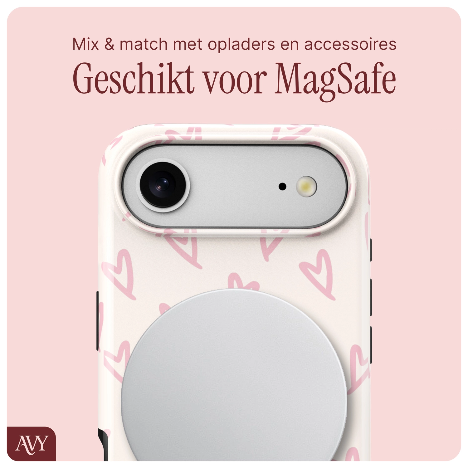 AVY Apple iPhone Air Hoesje MagSafe Back Cover Cupid Blush afbeelding 7