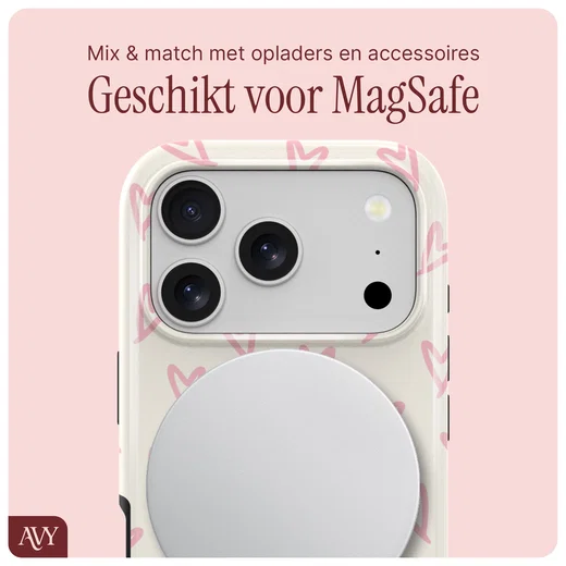AVY Apple iPhone 17 Pro Hoesje MagSafe Back Cover Cupid Blush afbeelding 9