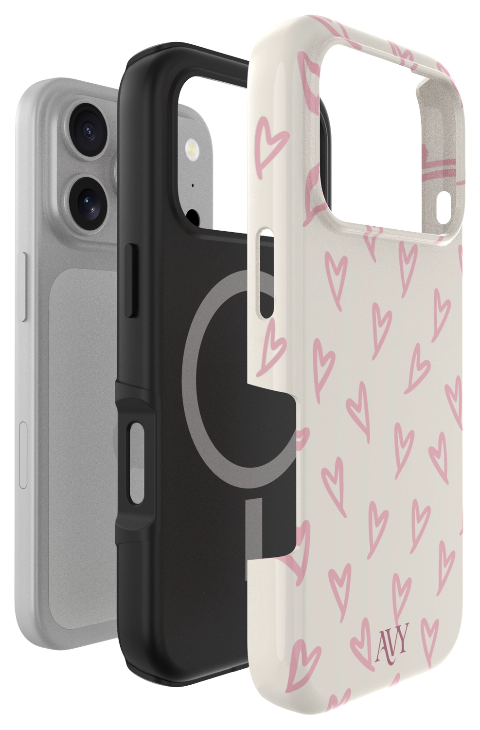 AVY Apple iPhone 17 Pro Max Hoesje MagSafe Back Cover Cupid Blush afbeelding 14
