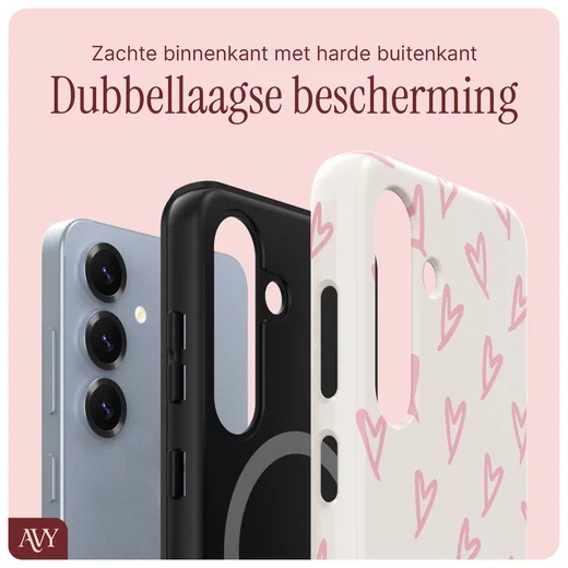 AVY Samsung Galaxy S25 Plus Hoesje MagSafe Back Cover Cupid Blush afbeelding 6