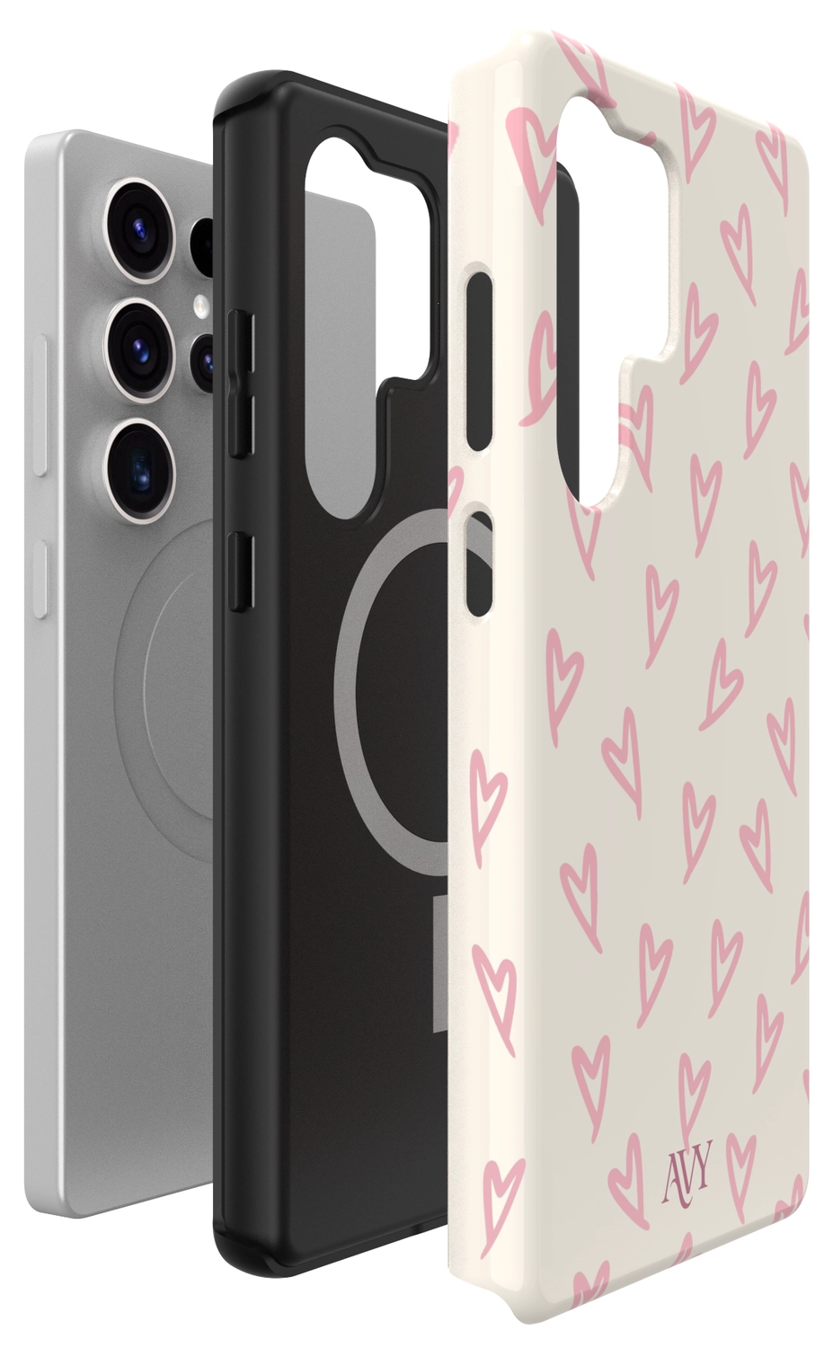 AVY Samsung Galaxy S25 Ultra Hoesje MagSafe Back Cover Cupid Blush afbeelding 16