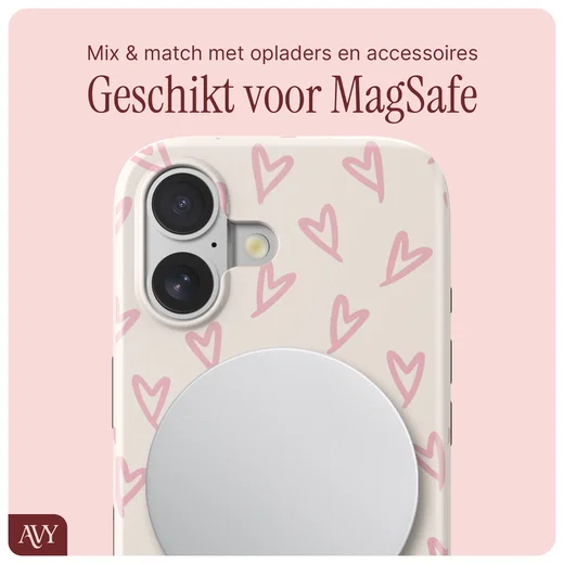 AVY Apple iPhone 16 Hoesje MagSafe Back Cover Cupid Blush afbeelding 9