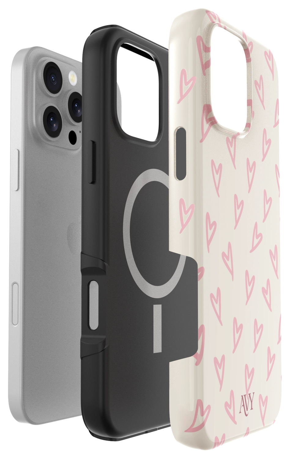 AVY Apple iPhone 16 Pro Hoesje MagSafe Back Cover Cupid Blush afbeelding 17