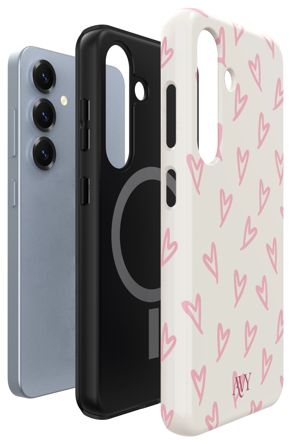 AVY Samsung Galaxy S24 Plus Hoesje MagSafe Back Cover Cupid Blush afbeelding 16