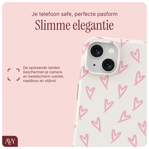 AVY Apple iPhone 14 / 13 Hoesje MagSafe Back Cover Cupid Blush afbeelding 8