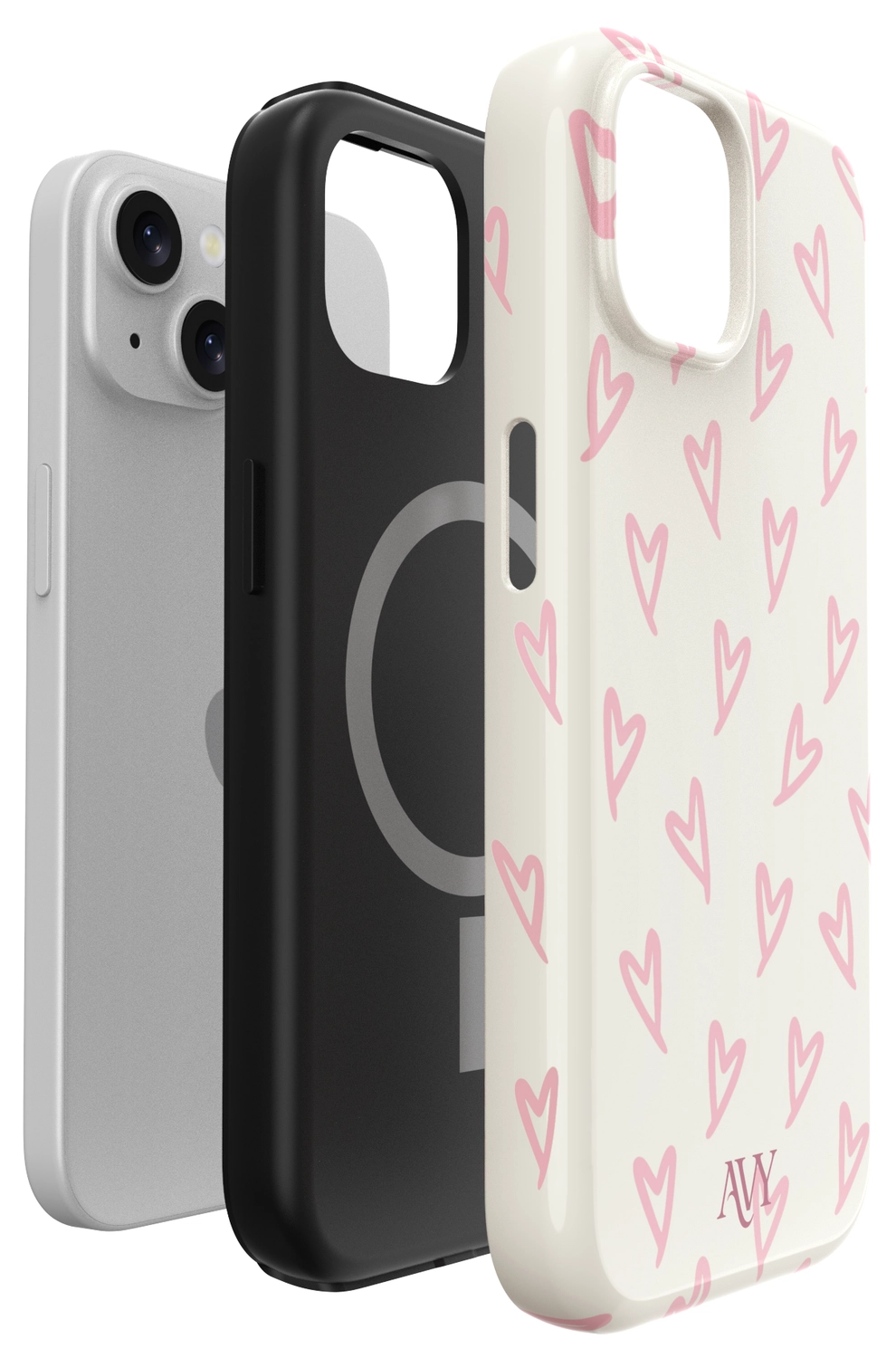 AVY Apple iPhone 14 / 13 Hoesje MagSafe Back Cover Cupid Blush afbeelding 15