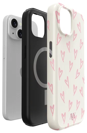 AVY Apple iPhone 14 / 13 Hoesje MagSafe Back Cover Cupid Blush afbeelding 15