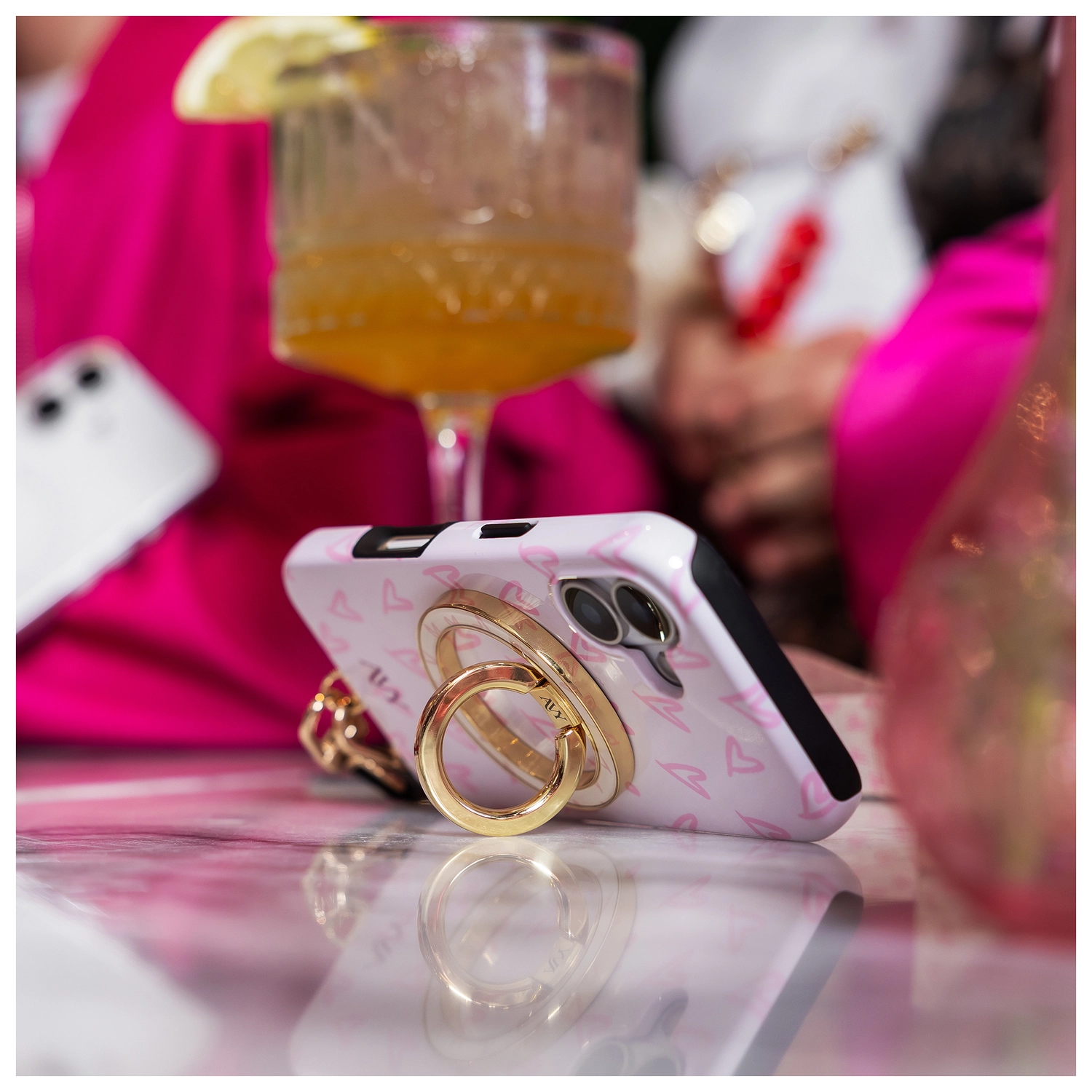 AVY Apple iPhone 14 / 13 Hoesje MagSafe Back Cover Cupid Blush afbeelding 5