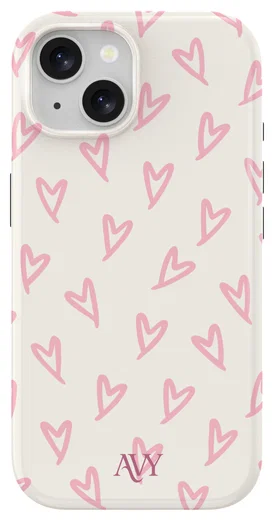 AVY Apple iPhone 14 / 13 Hoesje MagSafe Back Cover Cupid Blush afbeelding 1