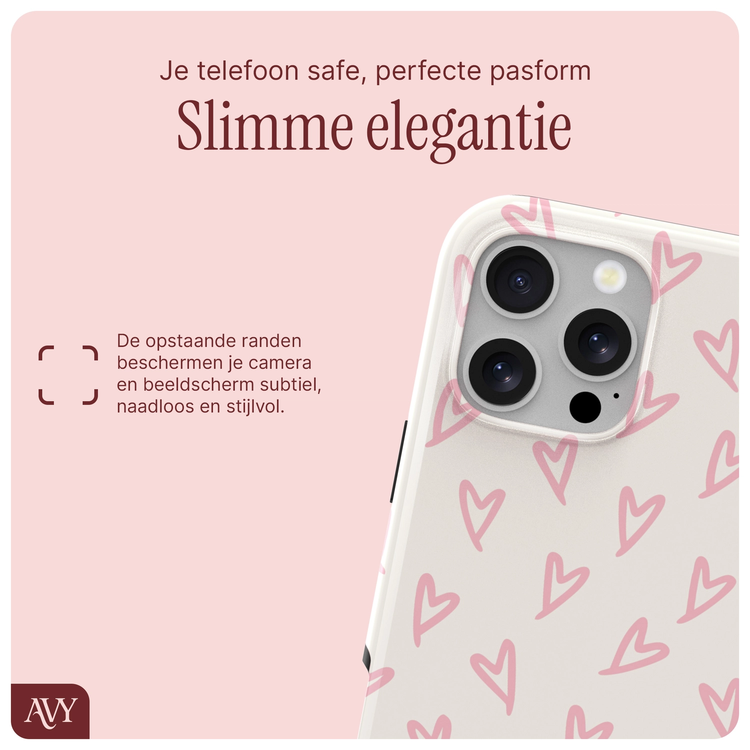AVY Apple iPhone 12 Pro Max Hoesje MagSafe Back Cover Cupid Blush afbeelding 9