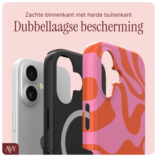 AVY Apple iPhone 17 Hoesje MagSafe Back Cover Rosé Twist afbeelding 7