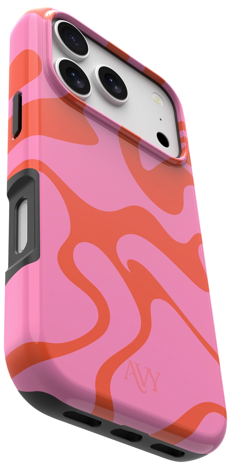 AVY Apple iPhone 17 Pro Hoesje MagSafe Back Cover Rosé Twist afbeelding 12