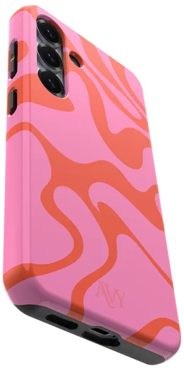 AVY Samsung Galaxy S25 Plus Hoesje MagSafe Back Cover Rosé Twist afbeelding 10