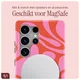 AVY Samsung Galaxy S25 Ultra Hoesje MagSafe Back Cover Rosé Twist afbeelding 7