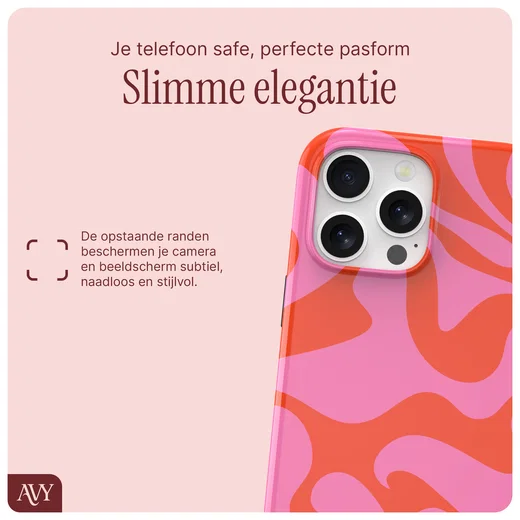AVY Apple iPhone 16 Pro Hoesje MagSafe Back Cover Rosé Twist afbeelding 9
