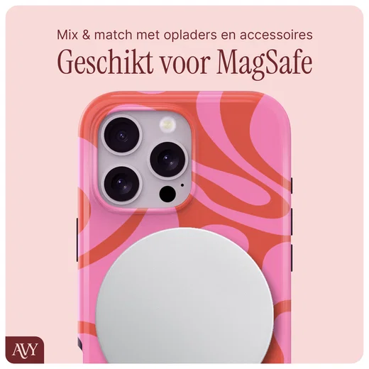 AVY Apple iPhone 16 Pro Hoesje MagSafe Back Cover Rosé Twist afbeelding 8