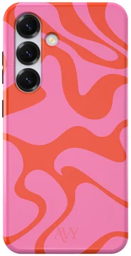 AVY Samsung Galaxy S24 Hoesje MagSafe Back Cover Rosé Twist