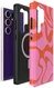 AVY Samsung Galaxy S24 Ultra Hoesje MagSafe Back Cover Rosé Twist afbeelding 10
