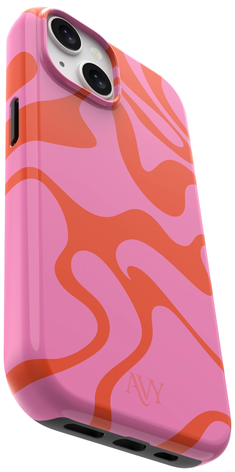 AVY Apple iPhone 15 Hoesje MagSafe Back Cover Rosé Twist afbeelding 12