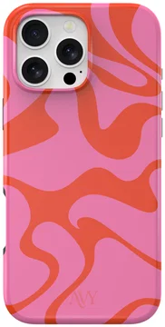 AVY Apple iPhone 15 Pro Hoesje MagSafe Back Cover Rosé Twist