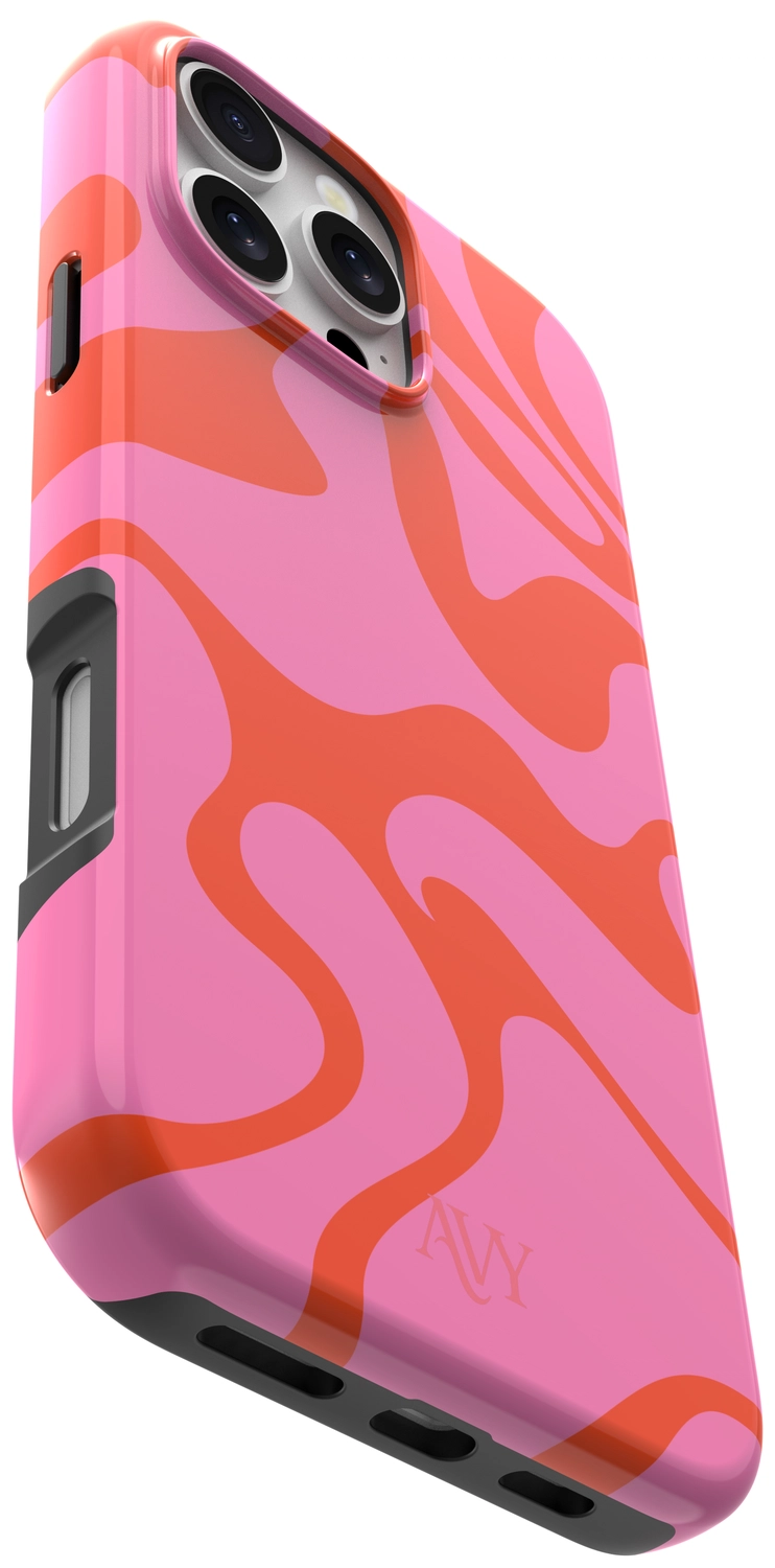 AVY Apple iPhone 15 Pro Hoesje MagSafe Back Cover Rosé Twist afbeelding 12