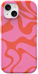 AVY Apple iPhone 14 / 13 Hoesje MagSafe Back Cover Rosé Twist afbeelding