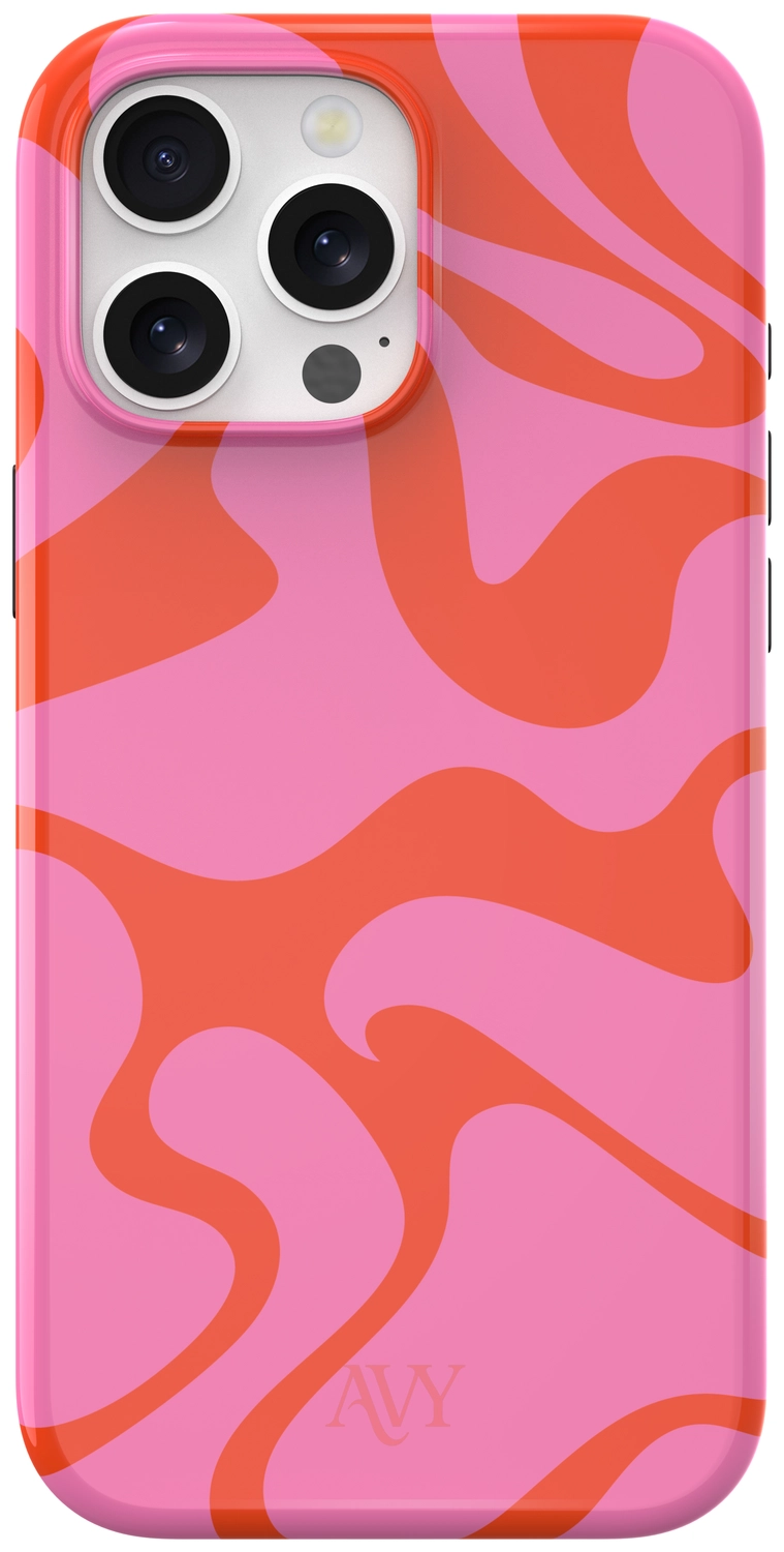 AVY Apple iPhone 12 Pro Max Hoesje MagSafe Back Cover Rosé Twist afbeelding 1