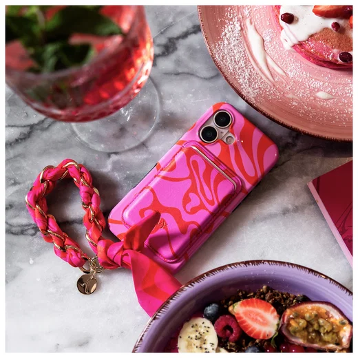 AVY Apple iPhone 12 Pro Max Hoesje MagSafe Back Cover Rosé Twist afbeelding 4