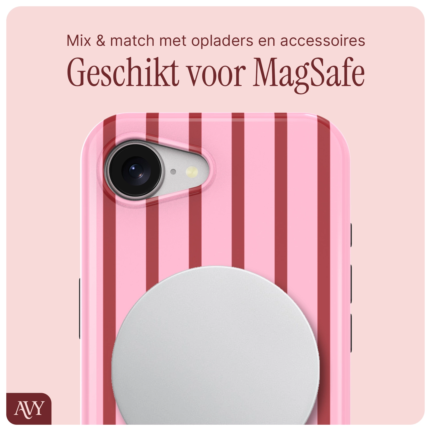 AVY Apple iPhone 17e / 16e Hoesje MagSafe Back Cover Linea Sol afbeelding 7