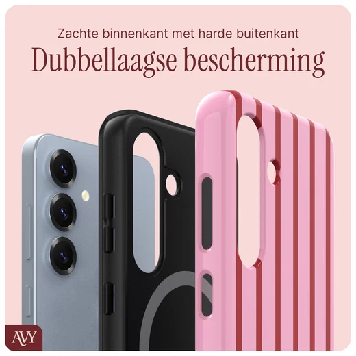 AVY Samsung Galaxy S24 Plus Hoesje MagSafe Back Cover Linea Sol afbeelding 6