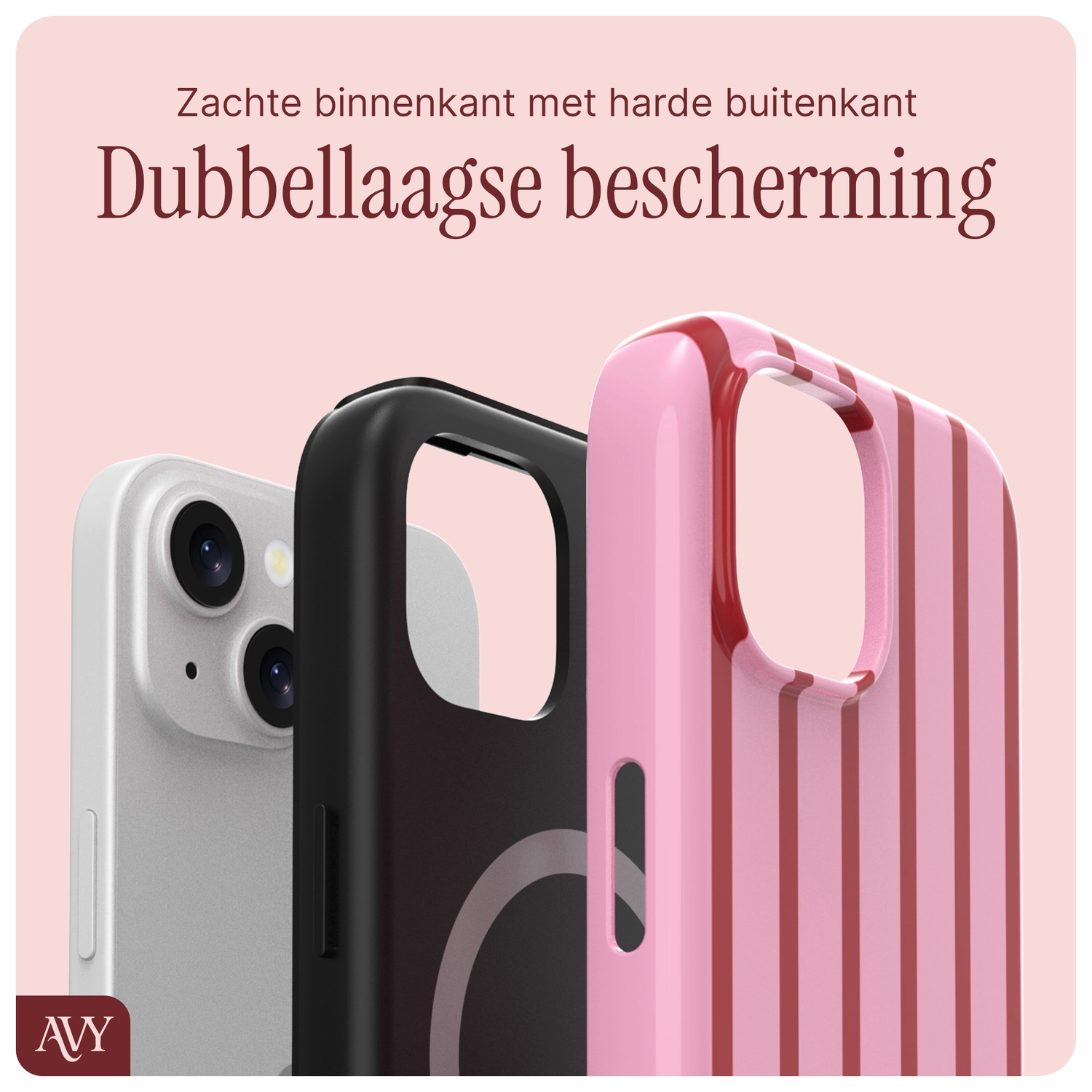 AVY Apple iPhone 15 Hoesje MagSafe Back Cover Linea Sol afbeelding 8
