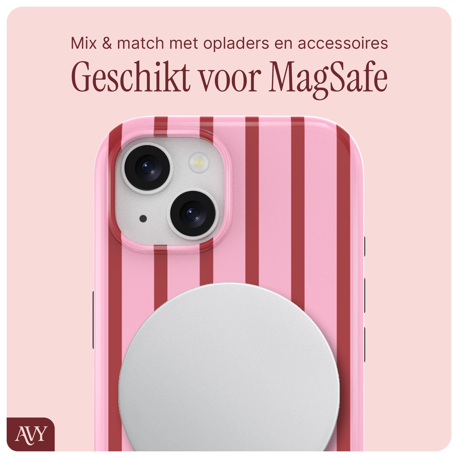 AVY Apple iPhone 15 Hoesje MagSafe Back Cover Linea Sol afbeelding 9
