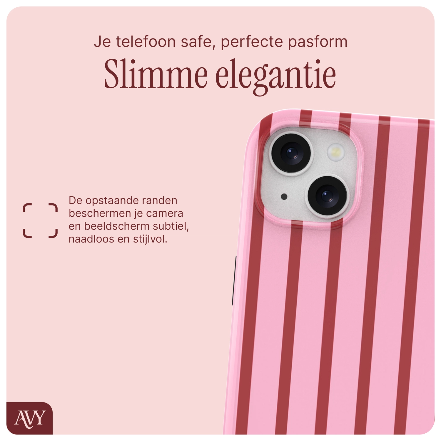 AVY Apple iPhone 14 / 13 Hoesje MagSafe Back Cover Linea Sol afbeelding 8