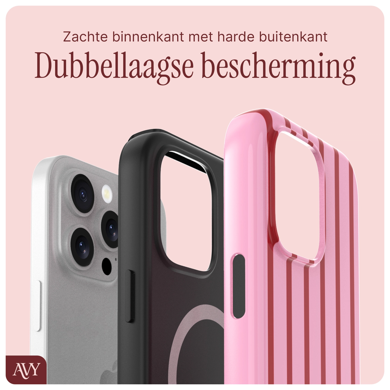 AVY Apple  iPhone 12 / 12 Pro Hoesje MagSafe Back Cover Linea Sol afbeelding 7