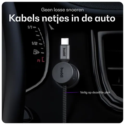 Buddi Sorted Magnetische Kabelclip Organizer voor Bureau en Nachtkastje 6-Pack afbeelding 4