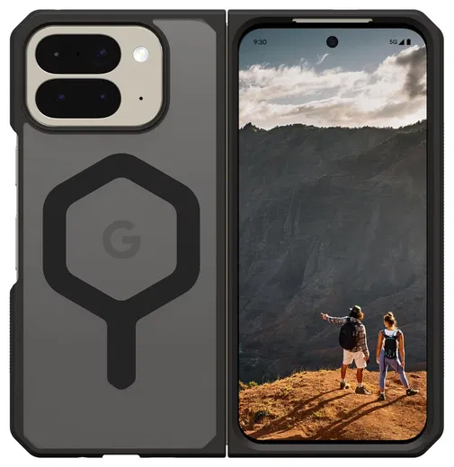 UAG Mouve Google Pixel 10 Pro Fold Hoesje MagSafe Back Cover Ash Zwart afbeelding 2