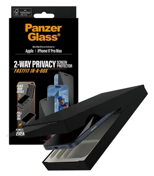 PanzerGlass FastFit Ultra-Wide iPhone 17 Pro Max Privacy Glass Screen Protector
