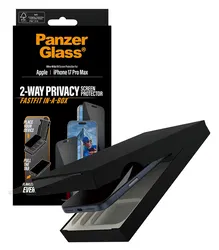 PanzerGlass FastFit Ultra-Wide iPhone 17 Pro Max Privacy Glass Screen Protector afbeelding