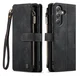 CaseMe C30 Samsung Galaxy S25 FE Hoesje Pasjeshouder Book Case Zwart