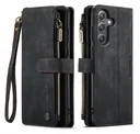 CaseMe C30 Samsung Galaxy S25 FE Hoesje Pasjeshouder Book Case Zwart