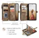 CaseMe C30 Samsung Galaxy S25 FE Hoesje Pasjeshouder Book Case Bruin afbeelding 3
