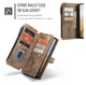 CaseMe C30 Samsung Galaxy S25 FE Hoesje Pasjeshouder Book Case Bruin afbeelding 4