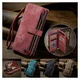 CaseMe C30 Samsung Galaxy S25 FE Hoesje Pasjeshouder Book Case Rood afbeelding 10